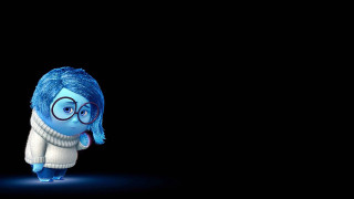 Blue haired woman glasses sweater - woman free wallpaper