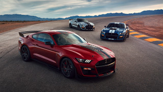 Three cars driving track mountains - the other free wallpaper