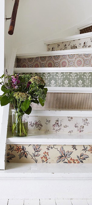 Vase flowers stairs wallpaper steps - a flemish baroque free wallpaper