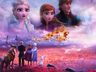 People field deer frozen queen - disney free wallpaper