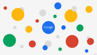 Google logo dots circles white - context art free wallpaper