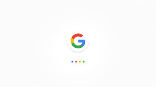 Google logo colored dots white - different color free wallpaper