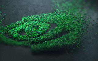 Green spiral objects black background - cinema 4 d free wallpaper