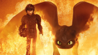 Man dragon fire room woman - epic fantasy free wallpaper