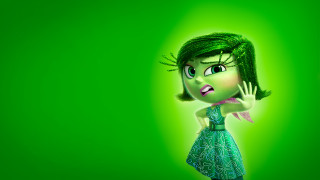 Cartoon character green hair green 3 - expressionism free wallpaper