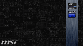 Black blue computer logo background - complexity free wallpaper
