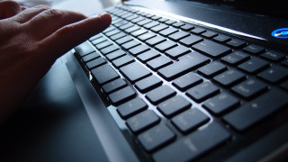 Person typing computer keyboard hand - a computer keyboard free wallpaper