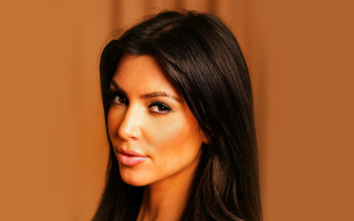 Woman long hair serious brown - shaded free wallpaper