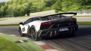 White black sportscar racetrack trees - the background free wallpaper