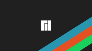 Black background rainbow white letter - modular constructivism free wallpaper
