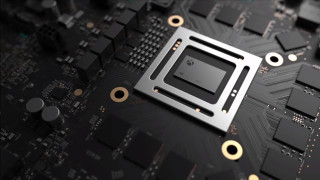 Cpu chip motherboard gold black - a mosaic free wallpaper