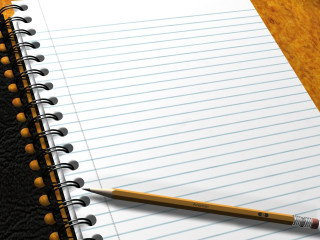 Pencil notebook leather table paper - a pencil free wallpaper