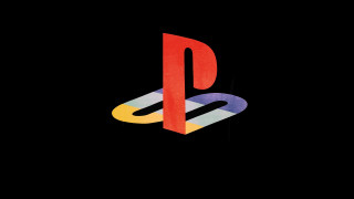 Playstation logo bauhaus retro stripes - the bottom of the logo free wallpaper
