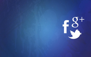 Blue background white twitter logo - free technology wallpaper