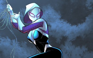 Cartoon character string mask spider - a string free wallpaper