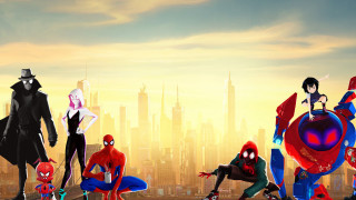 Costumed people city skyline skyscrapers - skyscraper free wallpaper