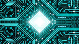Circuit board blue light white - a computer circuit board free wallpaper