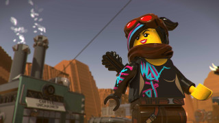 Lego character building sky background - a sky background and a building free wallpaper