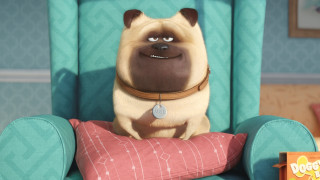 Cartoon character sitting chair pillow - a pillow free wallpaper