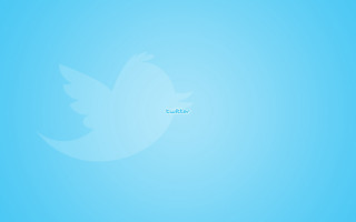 Blue twitter logo minimalist screenshot - a screenshot free wallpaper for desktop