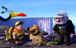 Cartoon man dog bird head - institutional free wallpaper