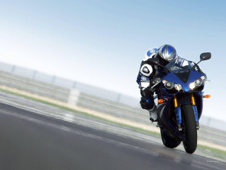 Motorcycle rider track sky fence - a track free wallpaper
