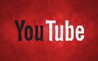 Red background white youtube black - video art free wallpaper