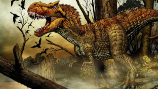 Dinosaur large mouth bats flying 2 - a dinosaur free wallpaper