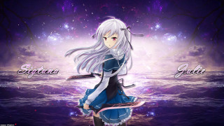 Anime character long white hair 14 - anime art style free wallpaper for desktop
