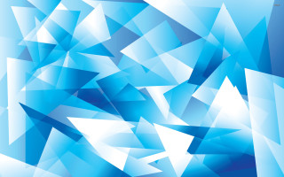Blue abstract background triangles white - cubist free wallpaper