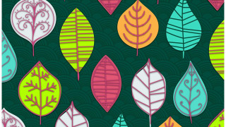 Colorful leaves green background swirl - swirl and swirls free wallpaper
