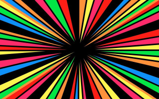 Colorful background black center rainbow - a pop art painting free wallpaper