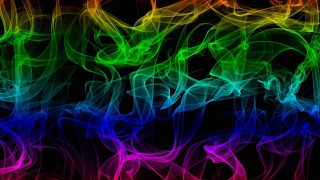 Colorful smoke background black photo - different color and shapes free wallpaper