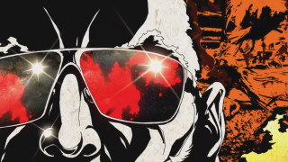 Man sunglasses red background black - bedwyr williams free wallpaper