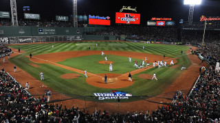 Baseball game night stadium crowd 3 - huge scene free wallpaper