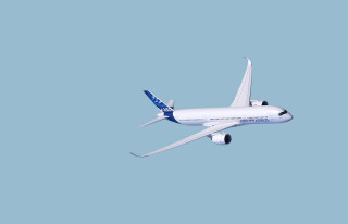 Large passenger jet blue sky 9 - 3 d model free wallpaper