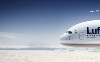 White jetliner luft flying blue - free airplane wallpaper