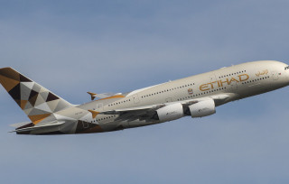 Large passenger jet blue sky 3 - a large passenger free wallpaper