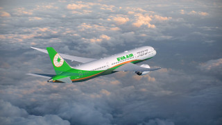 Large passenger jet cloudy sky 3 - a cloudy sky above the clouds free wallpaper