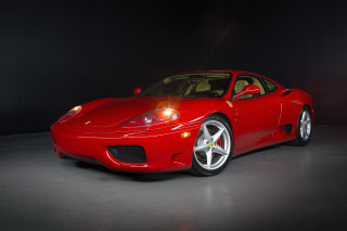 Red sports car dark room 75 - a black background and a spotlight free wallpaper
