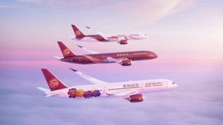 Airliners sunset clouds mountains daixi - dai xi free wallpaper