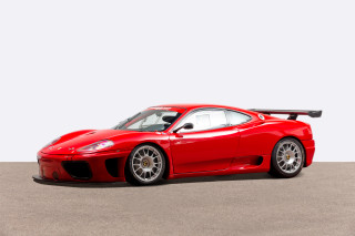 Red sports car concrete white - a black top free wallpaper