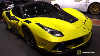 Yellow sports car show man - a car show free wallpaper