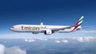 Jetliner flying blue sky clouds 2 - the side of the plane free wallpaper