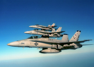 Fighter jets flying blue sky 4 - a group of fighter jets free wallpaper