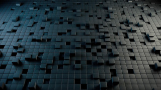 Black blue star tiled wall - octane renderer free wallpaper
