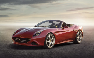 Red sports car cloudy sky 20 - cloudy free wallpaper