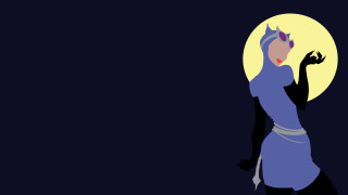 Woman blue dress dark full - her side free wallpaper