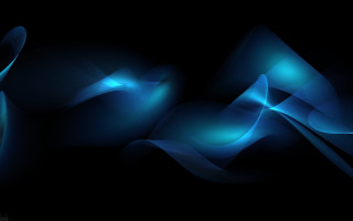 Dark blue wavy black background - blue background free wallpaper
