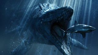 Large shark mouth open water - adam rex free wallpaper